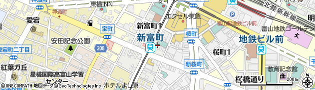 有限会社田中美容院　富山駅前本店周辺の地図