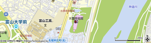 富山県庁公社・会館・その他　富山県水墨美術館周辺の地図