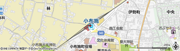 小布施駅周辺の地図