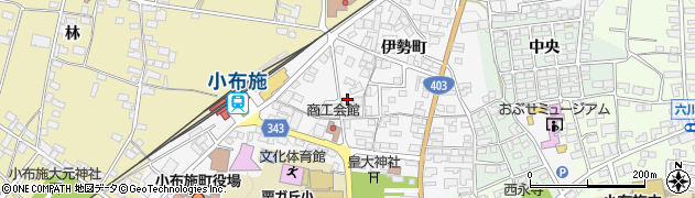 長野県小布施町（上高井郡）伊勢町周辺の地図