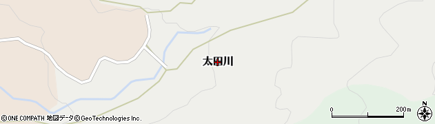群馬県川場村（利根郡）太田川周辺の地図