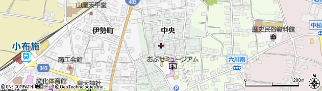 長野県小布施町（上高井郡）中央周辺の地図