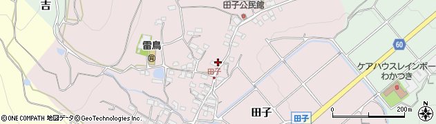 長野県長野市田子241周辺の地図