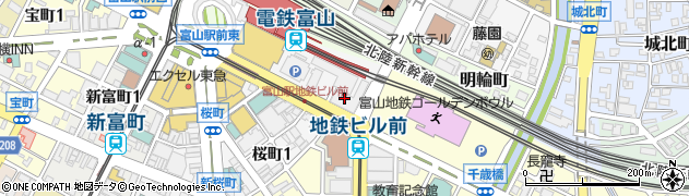 富山地方鉄道株式会社　総務部総務課周辺の地図