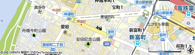 ヤングドライグループ　ヤングドライ神通本町店周辺の地図