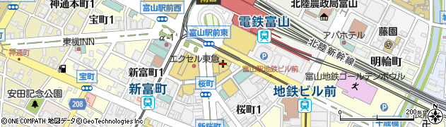 隠れ家個室居酒屋 団欒 だんらん 富山駅前店周辺の地図