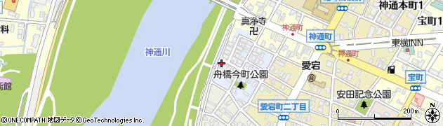 富山県富山市舟橋今町周辺の地図