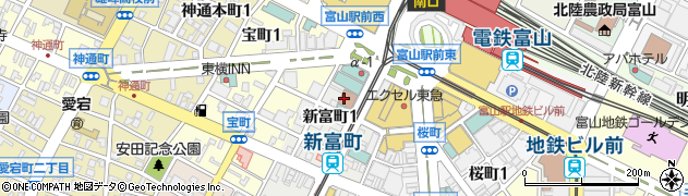 ＥＣＣジュニア　富山センター周辺の地図