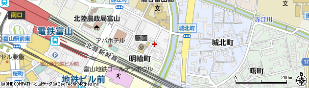 富山県富山市赤江町周辺の地図