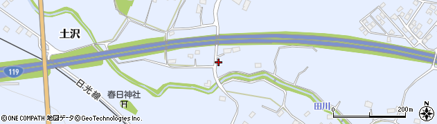 栃木県日光市土沢1585周辺の地図