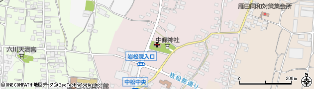 中条公会堂周辺の地図