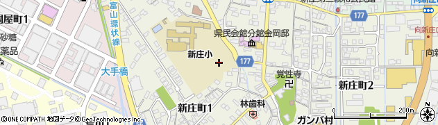 新庄町公園周辺の地図