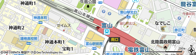 炭焼牛たん東山 富山マルート店周辺の地図