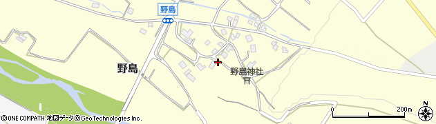 富山県上市町（中新川郡）野島周辺の地図