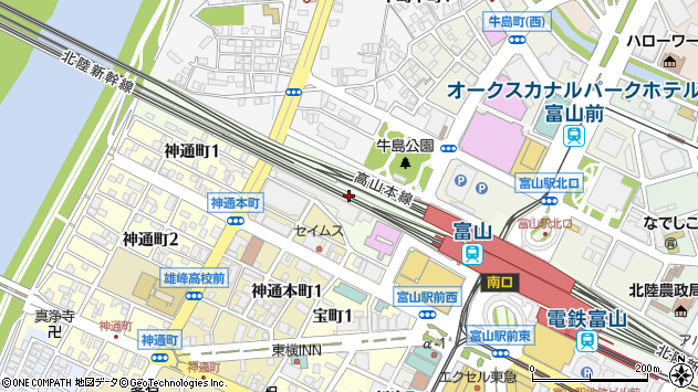 〒930-0001 富山県富山市明輪町の地図