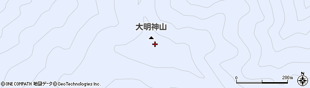 大明神山周辺の地図