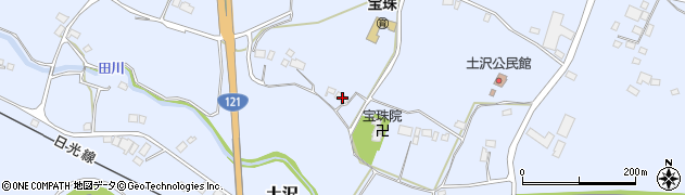 栃木県日光市土沢1142周辺の地図