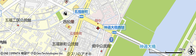 富山桜谷郵便局周辺の地図
