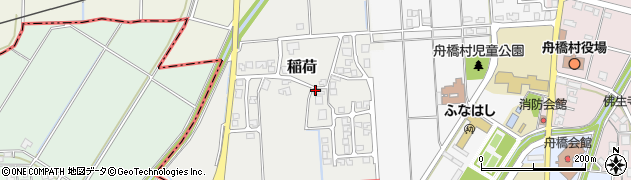 富山県舟橋村（中新川郡）稲荷周辺の地図