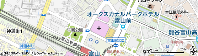 富山市芸術文化ホール（オーバード・ホール大ホール）周辺の地図