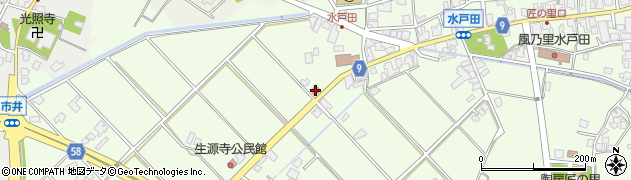 水戸田郵便局周辺の地図