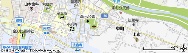 富山県上市町（中新川郡）神明町周辺の地図
