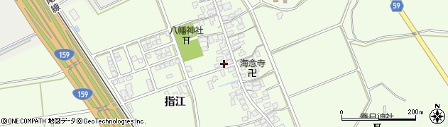 石川県かほく市指江（ト）周辺の地図