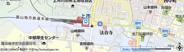 上市駅前周辺の地図