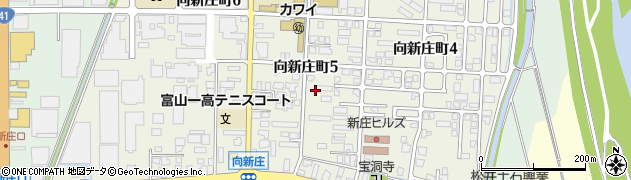 富山県富山市向新庄町周辺の地図
