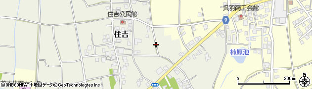 富山県富山市住吉周辺の地図