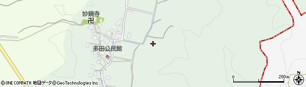 石川県かほく市多田周辺の地図