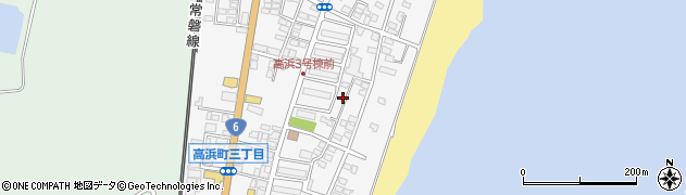 茨城県高萩市高浜町周辺の地図