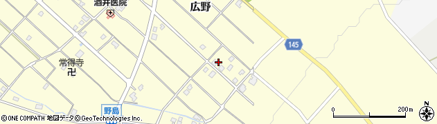 富山県上市町（中新川郡）広野周辺の地図