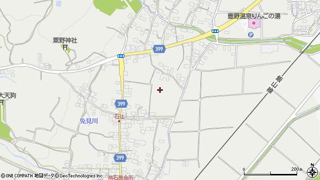 〒389-1106 長野県長野市豊野町石の地図