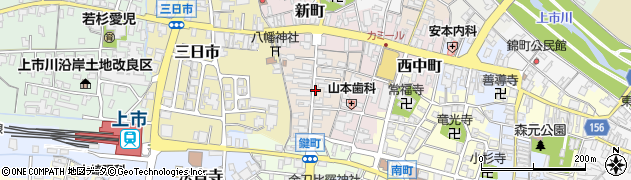 富山県中新川郡上市町熊野町周辺の地図