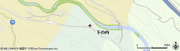 栃木県日光市下の内周辺の地図