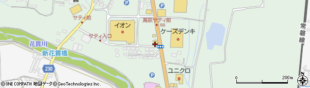 へんこつ高萩安良川店周辺の地図