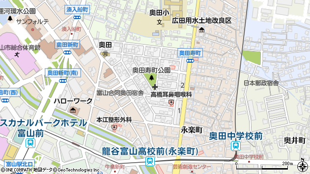 〒930-0852 富山県富山市奥田寿町の地図