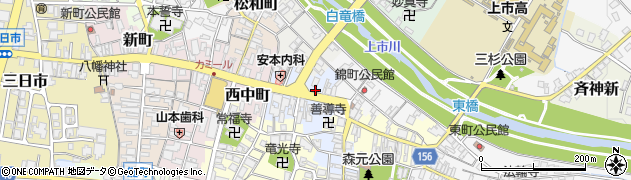 三ッ輪・精肉店周辺の地図