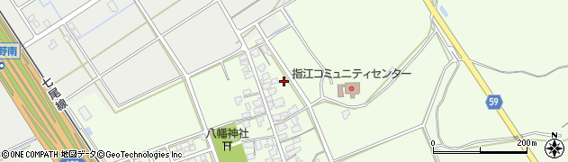 石川県かほく市指江（ル）周辺の地図