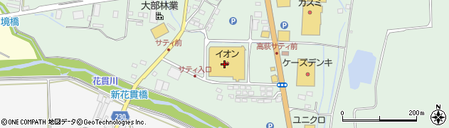 ヒルタ高萩店周辺の地図