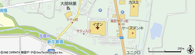 イオン高萩店周辺の地図