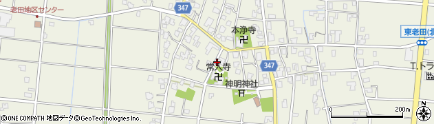東老田周辺の地図