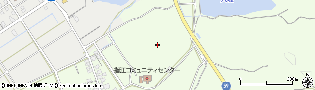 石川県かほく市指江フ周辺の地図