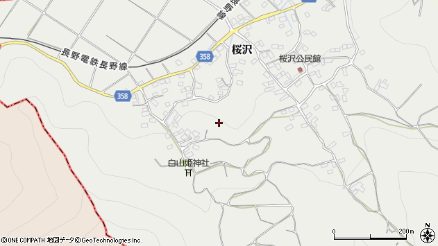 〒383-0044 長野県中野市桜沢の地図