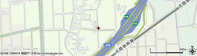 富山県高岡市福岡町下老子周辺の地図