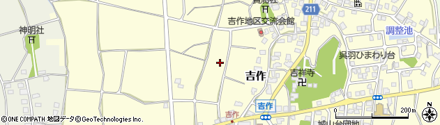 富山県富山市吉作周辺の地図