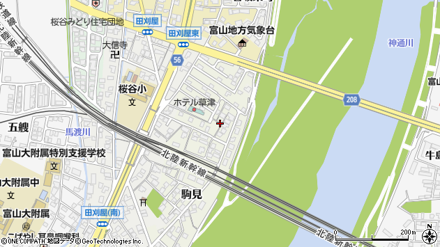 〒930-0895 富山県富山市駒見の地図