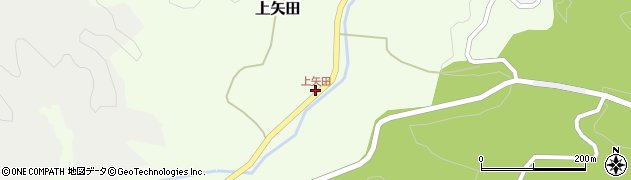 上矢田周辺の地図