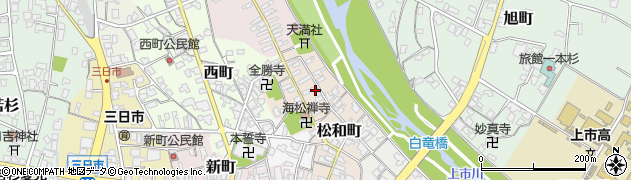 富山県中新川郡上市町栄町周辺の地図